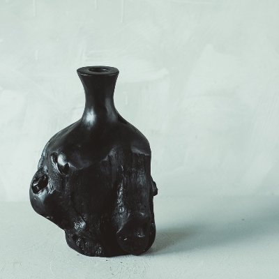 Vase Gendhul Fat Black